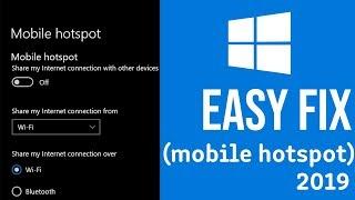 How to fix windows 10 Hotspot not obtaining ip address | Hotspot not sharing internet