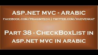 CheckBoxList in mvc in arabic