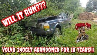 WILL IT RUN?  Volvo 240GLT abandoned 18 years!!!