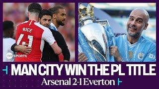 FULL-TIME SCENES: Heartbreak for Arsenal as Man City win the Premier League title 