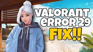 How to fix valorant error code 29 (There was an error connecting to the platform)