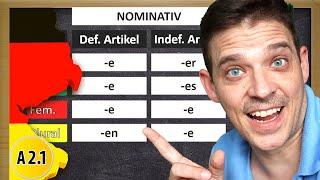 German Adjective Endings | Adjektivdeklination im Nominativ