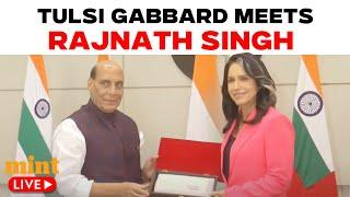 Rajnath Singh-Tulsi Gabbard Meet Live | Key Discussions on Global Security | US-India Relations