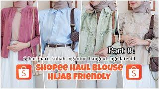 SHOPEE HAUL BLOUSE HIJAB FRIENDLY PART 8! SHOPEE SALE 7.7