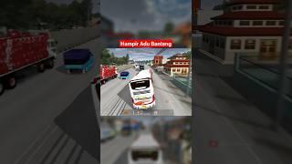 Bus Oleng+Lawan Arah hampir CRASH #bus #oleng