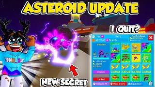 DID I QUIT Clicker Simulator? New ASTEROID UPDATE I Got The New COOLEST SECRET Pet in The Game 60Ud+