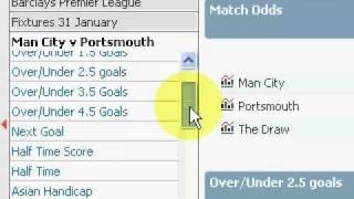 Football fixed odds betting..... over corners example