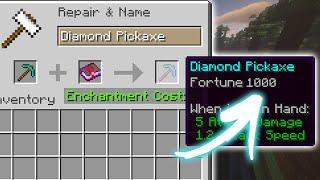 How To Get a Fortune 1000 Pickaxe Minecraft Multiplayer or Single Player 1.19.3+