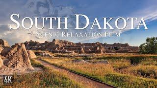 South Dakota 4K Relaxation Film | Mt. Rushmore Aerial Drone | Badlands National Park & Calming Music