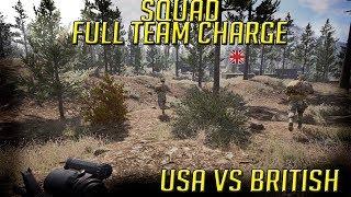 USA vs British 40v40 HUGE CHARGE Squad Gameplay 2018