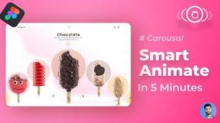 Carousal Animation Figma | Smart Animation Figma Tutorial | Drag Triggers