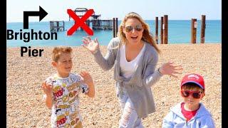 Visiting Brighton Pier with Leo and Matteo | Kids Traveling