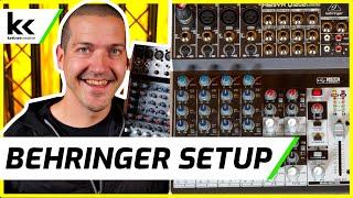 Behringer Xenyx Q1202 USB Audio Mixing Console Setup