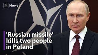 ‘Russia missiles’ kill two in Nato member Poland claims US official