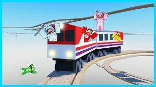 MIPAN & ZUZUZU Naik Kereta Dan Lewatin Jalanan Yang Sangat Berbahaya! ROBLOX