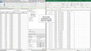 Import Excel file data to a Revit schedule