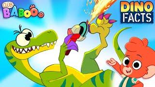 Learn DINO FACTS about VELOCIRAPTOR | Club Baboo | 1 HOUR video | Dinosaurs for Kids | T-Rex & more!