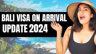 Bali Visa On Arrival | Indonesia Entry Requirements Latest Info | Bali Transit Visa for indians 2024