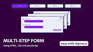 Multi-Step Form using HTML CSS and JavaScript | Form with Progress Bar