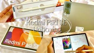 Redmi Pad SE unboxing  | accessories, stylus pen, camera test ,game test 