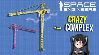 This Crane Build is Insanely Complex, Space Engineers