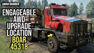 *NEW MAP* Engageable AWD Upgrade Location Boar 45318 in Snow*Runner