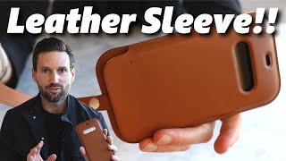 iPhone 12 and iPhone 12 Pro LEATHER SLEEVE REVIEW!! (Is this WORTH $129??)