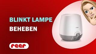 Wie behebe ich das Blinken der Lampe beim Reer Simply Hot 3310 Flaschenwärmer?