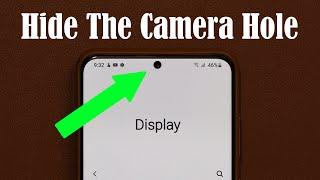 Samsung Galaxy S20 Ultra - How to Hide FRONT CAMERA (Hole)