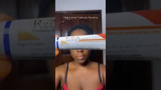 Night-time TRETINOIN routine for acne & hyperpigmentation #skincare #tretinoin