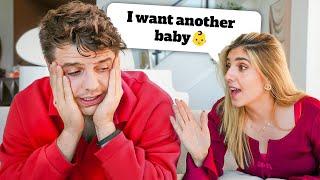 We got into our first big fight on camera... (new baby?)