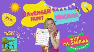 Kids´ Summer Scavenger Hunt: Learn Spanish and English with Ms. Sabrina