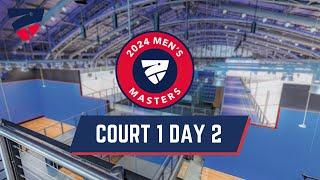 Exhibition Court 1 (West) - Men's Masters Squash Championships 2024 - Day 2