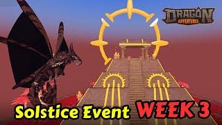 Solstice Event Week 3 Dragon Adventures. Ignicaris dragon. New potions, backpacks and more.