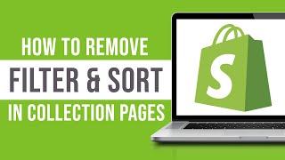 Shopify Dawn Theme - How to Remove Filter and Sort in Collection Pages