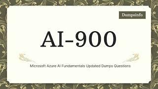 Updated AI-900 Microsoft Azure AI Fundamentals Exam Dumps Questions