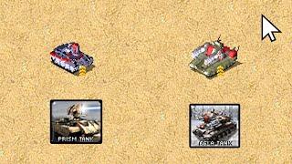 Red Alert 2 - Prism Tank vs Tesla Tank