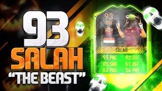 FIFA 17 MOHAMED SALAH 93 BOOSTED SCREAM CARD! - THE BEAST - FIFA 17 ULTIMATE TEAM PLAYER REVIEW