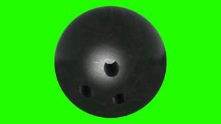 Bowling ball in green screen free stock footage