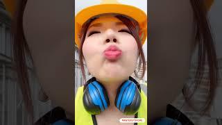 Japanese construction worker eating her lunch #vores #vore #giantess #swallow