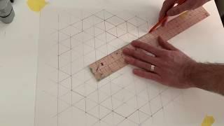 How to draw isometric grid paper