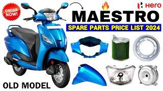 Hero Maestro Old Model Spare Parts Price List  | Online Shopping  +91 98932 35053