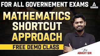 ADRE Maths | All Government Examination | Shortcut Approach | By Abhijit Sir