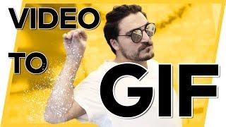 How to MAKE a GiF Animation! -- Convert Video To Gifs Easily