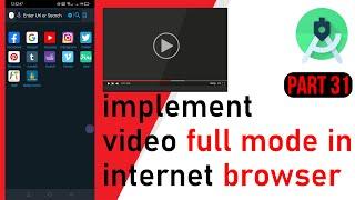 implement video full screen mode in internet browser Part 31