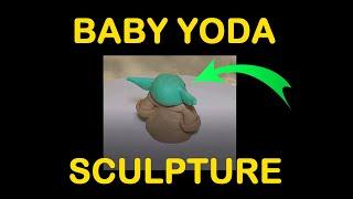 BABY YODA Polymer Clay Sculpt