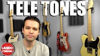 Comparing the Tones of 4 Very Different Telecasters!