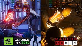 (Benchmark) Marvel's Spider-Man 2 UNOFFICIAL PC Port - RTX 3050 v/s RX 580