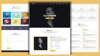 Build A Modern Portfolio Website Using HTML, CSS & JS