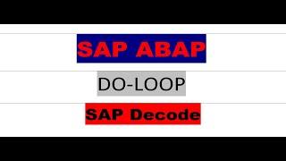 DO LOOP | LOOP STATEMENTS | SAP ABAP